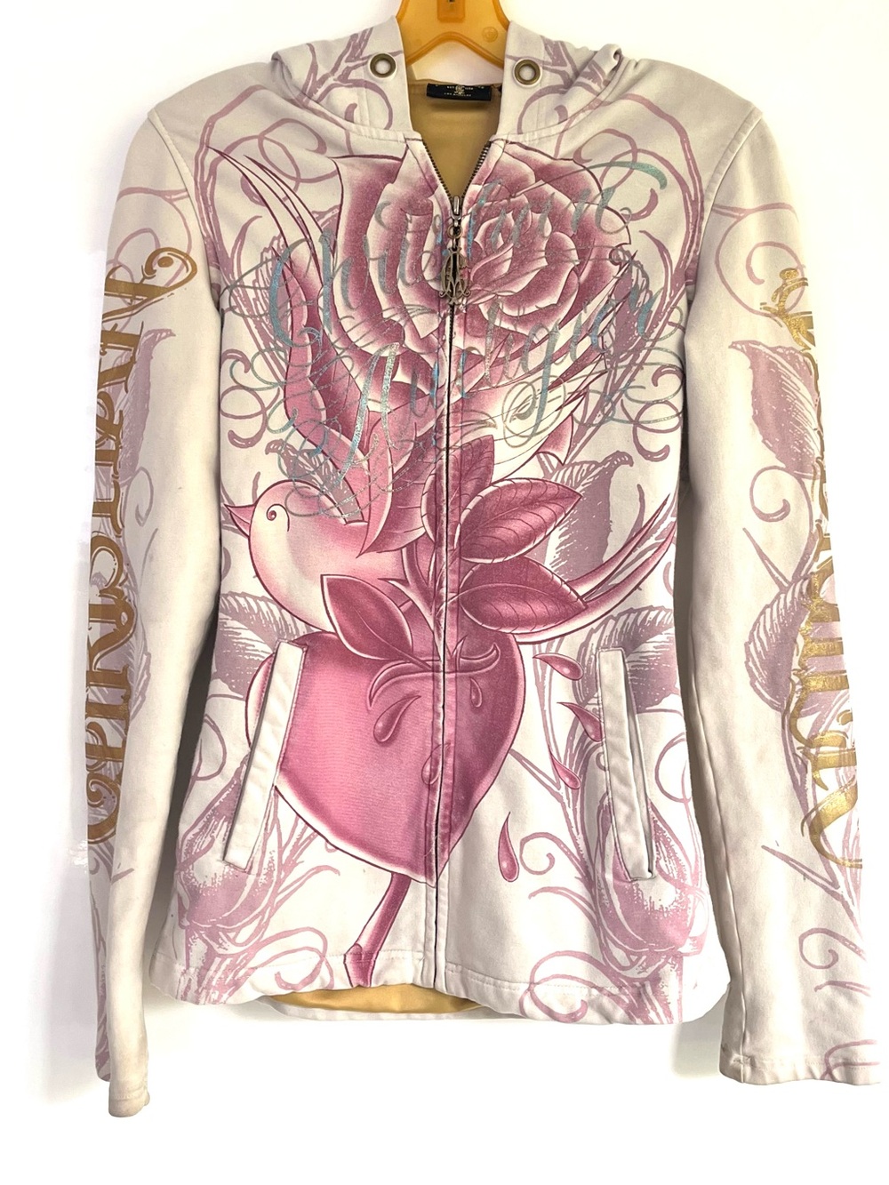 Christian Audigier Vintage Full-Zip Hoodie